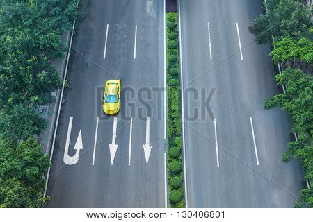 traffic through city, cityscape of china.