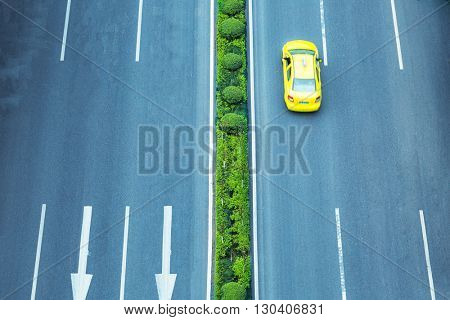 traffic through city, cityscape of china.