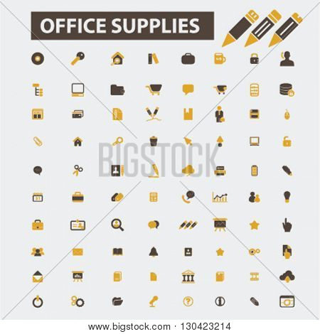 office supplies icons
