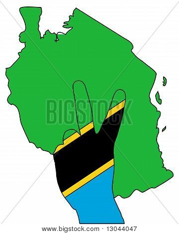 Segnale di mano dalla Tanzania