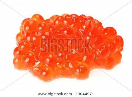 Heap di caviale di salmone rosso