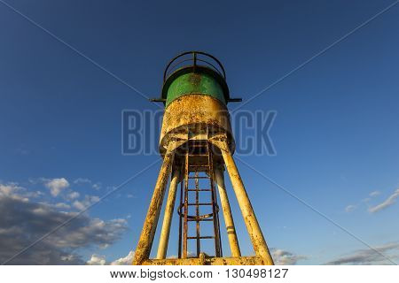 Jetty And Lighthouse In Saint-pierre, La Reunion Island