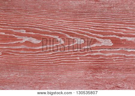 Red old chapped wood texture background macro