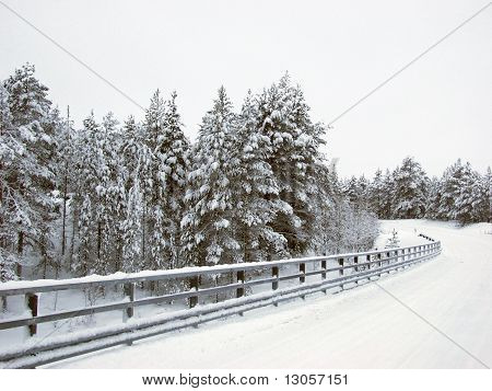 Winter weg. Finland