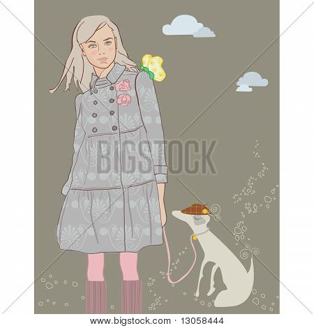Ragazza con cane