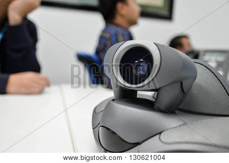 Video conference device for long distance communication