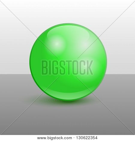 Green Glossy Sphere