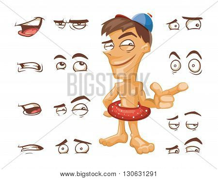 Cartoon Nude Man Vector & Photo (Free Trial) | Bigstock