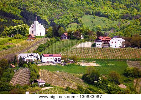 Hillside village of Zumberak agricultural region of Croatia