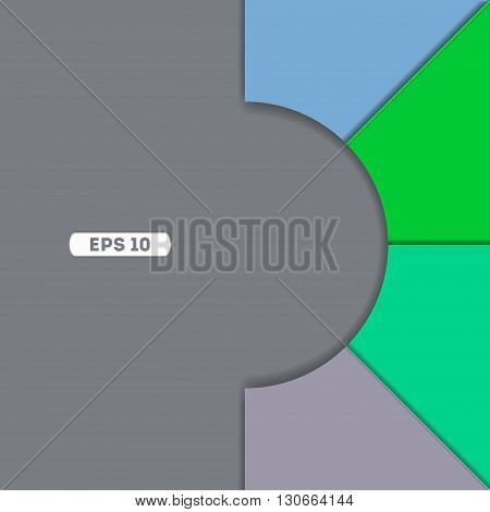 Background Unusual modern material design. Square format. Vector Illustration