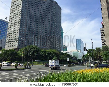 Makati Philippines - July 19 2015 : Makati city Manila. Makati is the financial center of the Philippines