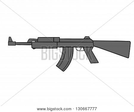 This is an illustration of automatic gun
