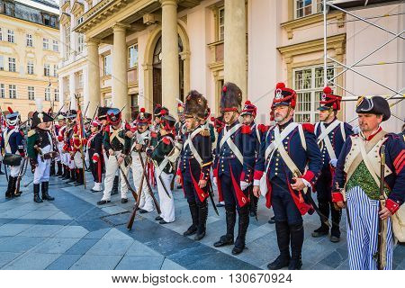Bratislava, Slovakia - 21 May 2016: A Reminder Of The Siege Of Napoleon In Bratislava (pressburg)