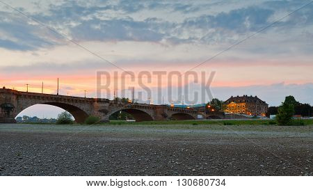 View of the Blockhaus in Dresden, Germany.