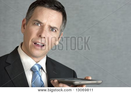 Forretningsmand forvirret af Tablet