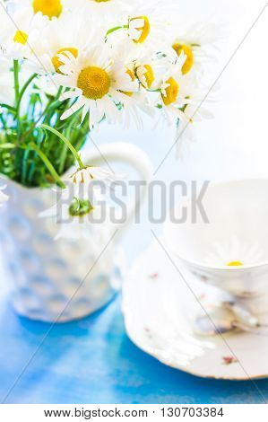 Spring Time Interior With Flowers