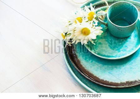 Spring Time Interior With Flowers