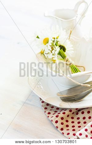 Spring Time Interior With Flowers