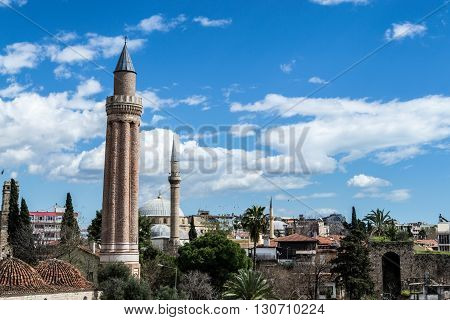 Mosque And Minaret In Antalya