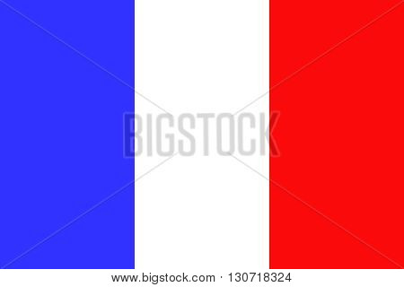 Flag of France. France flag vector illustration.