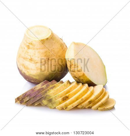 Swede Root Isolated On A White Background.