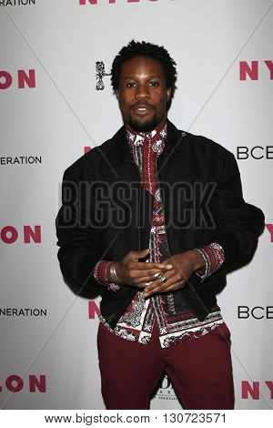 LOS ANGELES - MAY 12:  Shameik Moore at the NYLON Young Hollywood May Issue Event at HYDE Sunset on May 12, 2016 in Los Angeles, CA