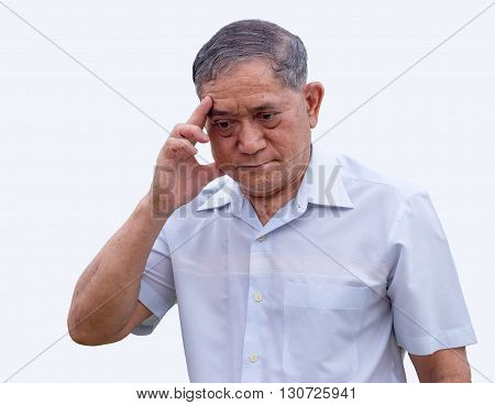 Asian Old Man Headache Action