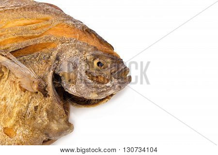 Pompano Fry Isolate On White Background