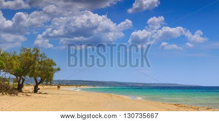 The most beautiful sandy beaches of Apulia. ITALY(SALENTO).
