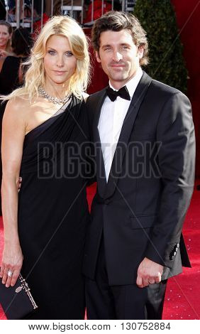 Jillian Dempsey and Patrick Dempsey at the 60th Primetime Emmy Awards held at the Nokia Theater in Los Angeles, USA on September 21, 2008.