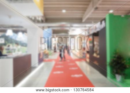 Defocused Background Of A Trade Show