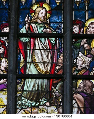 Stained Glass - Sermon On The Mount