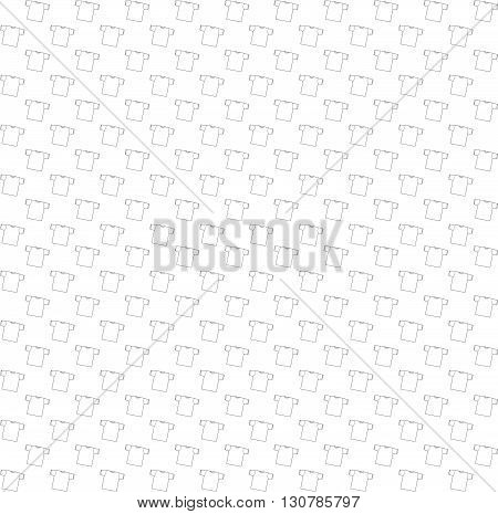 Background t-shirt vector illustration. Template t-shirt. Seamless pattern with t-shirts.Bright white background