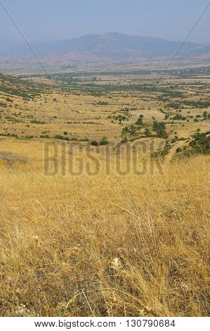 Macegonia Pelagonia region off Prilep town Baba mountains sunlit