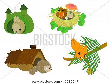 cute cartoon forest animals