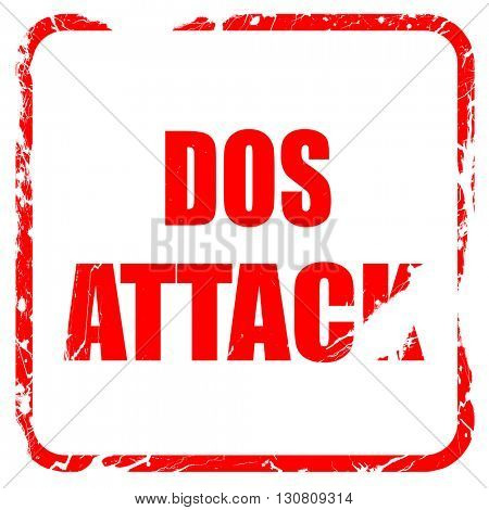 DOS warfare background, red rubber stamp with grunge edges