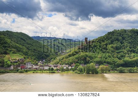Castle Fuerstenberg at the Middle Rhine Valley Germany