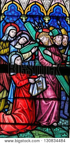 Stained Glass - Jesus And The Veil Of Veronica