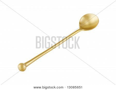Cucharadita de cosecha dorada para el postre