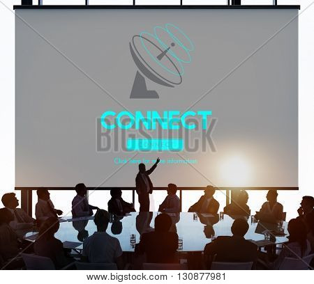 Boardcast Data Transmission GPS Navigation Concept