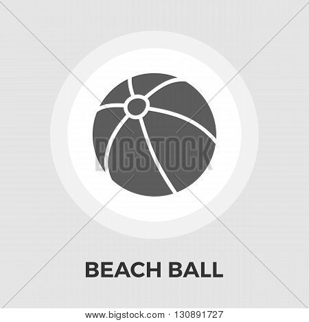 Beach Ball Icon Vector. Flat icon isolated on the white background. Editable EPS file. Vector illustration.