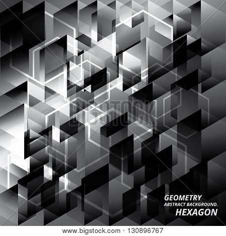 Geometry Abstract Background Pattern Hexagon Vector Illustration