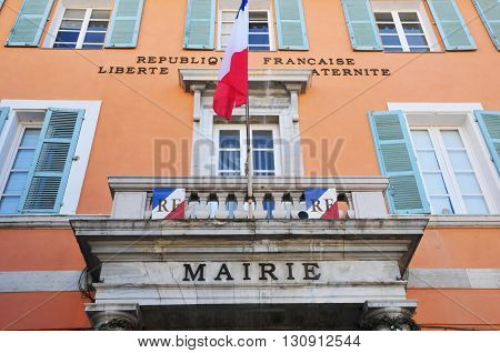 Frejus; France - april 16 2016 : the city hall