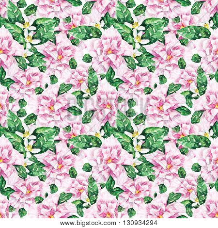 Watercolor flowers seamless pattern. Vintage Watercolor Flower Background. Watercolour Flowers. Floral texture