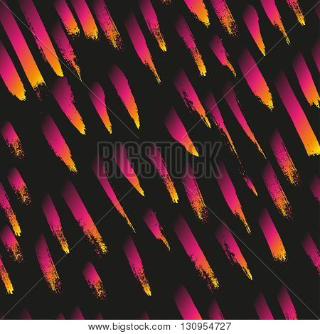 Seamless pattern with strokes of a paint brush