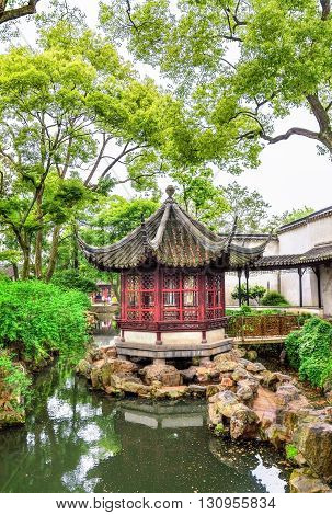 Humble Administrator's Garden, the largest garden in Suzhou, China. UNESCO heritage site.