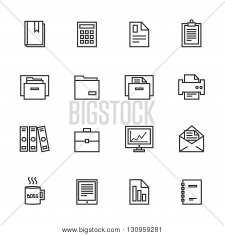 office black line working tools set of 16