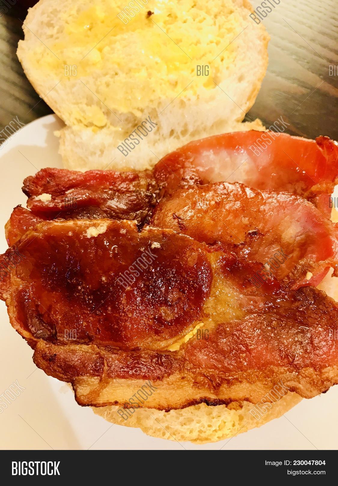 Open Bacon Butty, Image & Photo (Free Trial) Bigstock