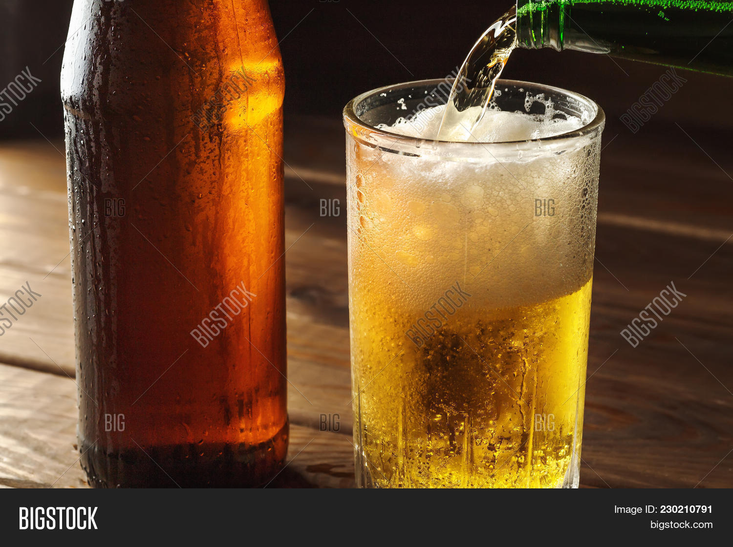 Pouring Foaming Beer Image & Photo (Free Trial) Bigstock