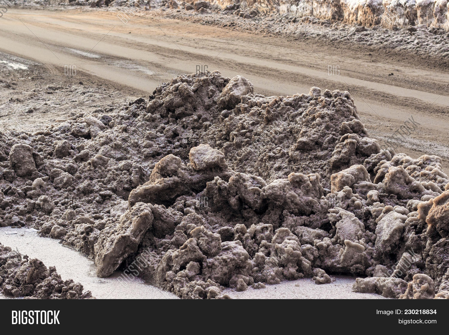 Piles Dirty Snow On Image & Photo (Free Trial) Bigstock